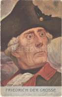 * T3 Friedrich Der Grosse / Frederick The Great, King Of Prussia, Art Postcard (szakadás / Tear) - Non Classificati