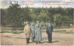 * T3/T4 1930 Vrntzi Les Bains, S.M. Le Roi Alexandre En Promenade / Alexander I, King Of Yugoslavia On A Stroll In Vrnja - Sin Clasificación