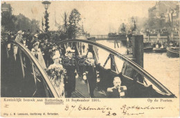 T3 1901 Koninklijk Bezoek Aan Rotterdam. Op De Ponton / Royal Visit To Rotterdam (EB) - Ohne Zuordnung