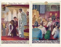 ** 2 Db Régi Használatlan Képeslap I. Ferenc József / 2 Pre-1945 Unused Postcards Franz Joseph I Of Austria. Piusverein  - Ohne Zuordnung