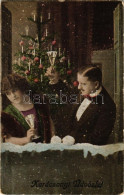 ** T2/T3 Karácsonyi üdvözlet / Christmas Greeting With Romantic Couple (EK) - Non Classificati