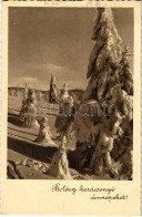 T2/T3 1940 Boldog Karácsonyi ünnepeket! / Christmas Greeting Postcard, Winter (EK) - Non Classés