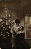 ** T2/T3 Karácsonyi üdvözlet / Christmas Greeting With Romantic Couple (EK) - Non Classés