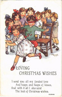 T3 1916 Loving Christmas Wishes! Christmas Greeting Art Postcard With Children. W. & K. London E.C. Series No. 3910. S:  - Non Classés