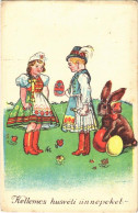 T2/T3 Kellemes Húsvéti ünnepeket! / Easter Greeting Art Postcard, Hungarian Folklore (EK) - Ohne Zuordnung