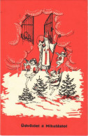 ** T2 Üdvözlet A Mikulástól! / Saint Nicholas, Christmas Greeting Card. C.H.W. VIII/2. 2502-35. - Ohne Zuordnung