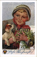 ** T2 Frohe Weihnacht! / Christmas Greeting Art Postcard. Deutscher Schulverein Karte Nr. 736. S: R. K. - Sin Clasificación