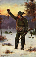 ** T2/T3 Hunter With Rifle, Artist Signed (EK) - Non Classificati