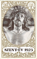 ** T2 1925 Szent Év, Jézus A Kereszten. Hátoldalon "Új Nemzedék" Hetilap Reklámja / Jesus Christ On The Cross. Anno Sant - Non Classés