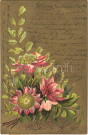 T2 1900 Flowers. Golden Litho - Ohne Zuordnung