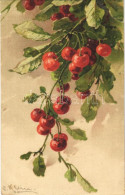 T2/T3 1914 Cherries. G.O.M. 1613. Litho S: C. Klein - Ohne Zuordnung