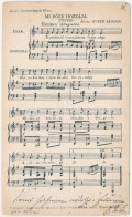 T3 1902 Mi Köze Hozzája. Népdal. Átírta Huber Sándor. Zenés Levelezőlapok 45. Sz. / Hungarian Folk Song, Music Sheet Mot - Ohne Zuordnung