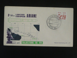 Lettre Cover Espace Space 3ème Tir Ariane Bresil Brazil 1981 (ex 2) - Sud America