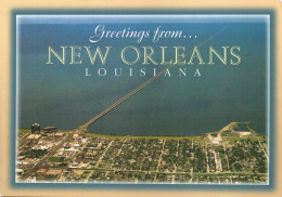 UNITED STATES, LOUISIANA, NEW ORLEANS, LAKE PONCHARTRAIN CAUSEWAY, PANORAMA - New Orleans