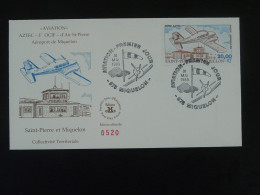 FDC Avion Aircraft Piper Aztec Aviation St-Pierre Et Miquelon 1989 - FDC