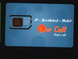 One Call Mobile Gsm Original Chip  Sim Card - Verzamelingen