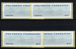 Polynesie - Distributeurs - YV 8 à 11 N** MNH Luxe Complète , Cote 20,50 Euros , Pas Courant - Franking Labels