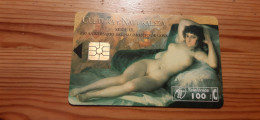 Phonecard Spain - Cultura Naturaleza, Painting, Woman, Money, Coin 9.100 Ex. - Privé-uitgaven