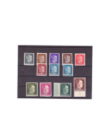 Russia (USSR) > German Occupation 1941-43 > O/printed OSTLAND MNH 12 Stamps - 1941-43 Bezetting: Duitsland