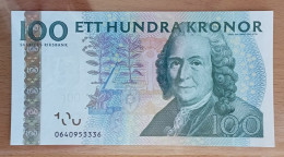 Sweden 100 Kronor 2001-2014 UNC LINNE LINNEUS - Sweden
