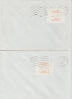 France 2 Lettres ATM Orléans 1985 Tarif à 1.80 Et 2.20 - Sonstige & Ohne Zuordnung