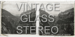 Vintage Glass Stereoscopes Side-by-Side Viewers From The 1920s GORGES DE L'ARC ET FORTS DE MODANE - Glass Slides