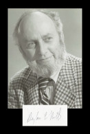 Douglass North (1920-2015) - American Economist - Signed Card + Photo - Nobel - Inventori E Scienziati