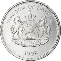 Monnaie, Lesotho, Moshoeshoe II, 5 Maloti, 1998, SUP, Nickel Plaqué Acier - Lesotho