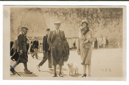 Real Photo Postcard, Kent, Margate, Promenade, Fashion, Plus Fours, Cloche Hat, Dog. - Margate