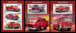 Guinea Bissau  2023 Fire Engines. (205) OFFICIAL ISSUE - Trucks