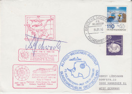 Germany Polarstern Polar Fight Polar 2 / Polar 4 Signature Ca Polarstern 04.01.1990 (SZ164) - Polar Flights