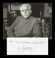 Yves Chauvin (1930-2015) - French Chemist - Signed Card + Photo - Nobel Prize - Inventores Y Científicos
