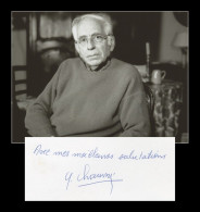 Yves Chauvin (1930-2015) - French Chemist - Signed Card + Photo - Nobel Prize - Inventori E Scienziati