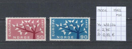 (TJ) Europa CEPT 1962 - Noorwegen YT433/34 (postfris Met Plakker/neuf Avec Charnière/MH) - 1962