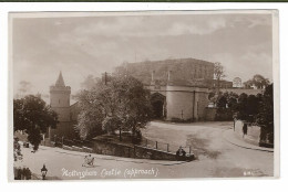 Real Photo Postcard, Nottinghamshire, Nottingham, Castle Approach, Street, Road, Landscape. - Nottingham