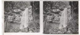 Vintage Glass Stereoscopes Side-by-Side Viewers From The 1920s LE GRAND SAUT (JURA) Cascades Du Hérisson (Franche Comte) - Glass Slides
