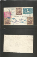 NICARAGUA. 1938 (24 June) Leon - USA, NYC. Multifkd Commemorative Envelope. Comercial Usage Dia De La Raza / Colon. VF B - Nicaragua