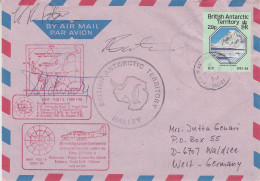 British Antarctic Territory (BAT) Antarctic Flight Polar 2 / Polar 4 3 Signatures  Ca Halley 19 FE 1990 (SZ164C) - Poolvluchten