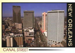 UNITED STATES, LOUISIANA, NEW ORLEANS, CANAL STREET, SKYLINE, BUILDINGS, PANORAMA - New Orleans