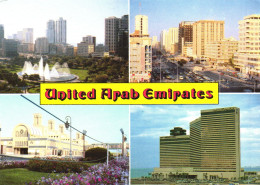 ASIA, UNITED ARAB EMIRATES, SKYLINE, BUILDINGS, FOUNTAIN, FLOWERS, PANORAMA - Verenigde Arabische Emiraten