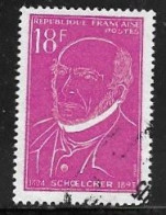 TIMBRE N° 1092  -  SCHOELCHER  -  OBLITERE  -  1957 - Usados