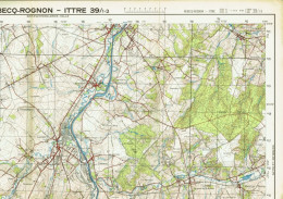 Institut Géographique Militaire Be - "REBECQ-ROGNON-ITTRE" - N° 39/1-2 - Edition: 1954 - Echelle 1/25.000 - Cartes Topographiques