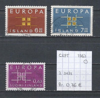 (TJ) Europa CEPT 1963 - 2 Sets (gest./obl./used) - 1963