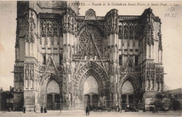 FRANCE - Troyes - Façade De La Cathédrale Saint-Pierre Et Saint-Paul - Carte Postal Ancienne - Troyes