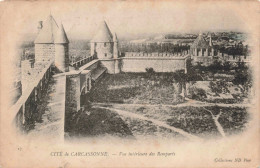 FRANCE - Carcassonne - Vue Intérieure De Remparts - Carte Postal Ancienne - Carcassonne