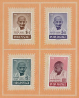 India 1948 Mahatma Gandhi Mourning 4v SET MOURNING ISSUE BOOKLET, MINT, UNCANCELLED, As Per Scan - Prix Nobel