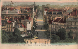 Le Havre * Panorama De La Rue De Paris , Pris De L'hôtel De Ville * Tram Tramway - Zonder Classificatie