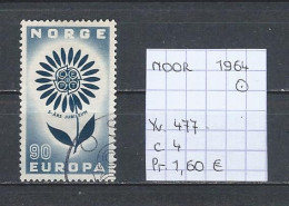 (TJ) Europa CEPT 1964 - Noorwegen YT 477 (gest./obl./used) - 1964