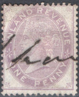 Great Britain,UK 1867 1d Postal Fiscal Type 2 (2 Lines Of Shading ;left Hand Ribbon, Round O),  2309.2635 - Usados