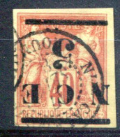 Nouvelle Calédonie     N° 6a Oblitéré     Surcharge Renversée - Used Stamps